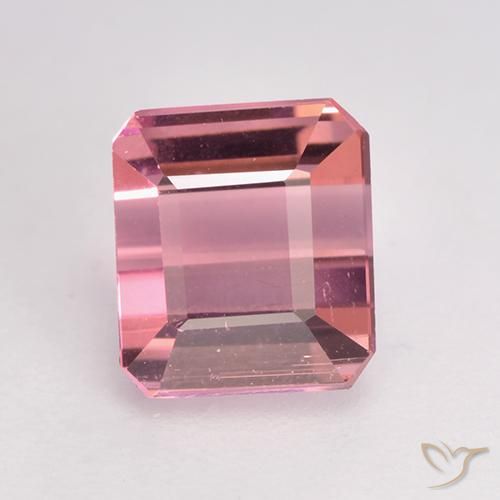 1.27ct Natural Rosado claro Turmalina, corte esmeralda, VVS-VS