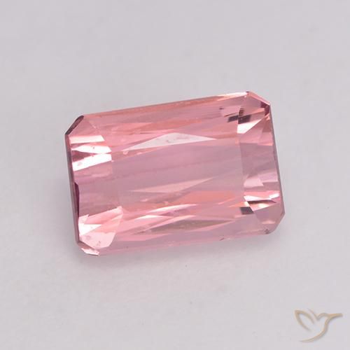 Turmalina Bubblegum rosado claro natural de 1.27 ct, Corte Octágono / Esmeralda, VVS-VS