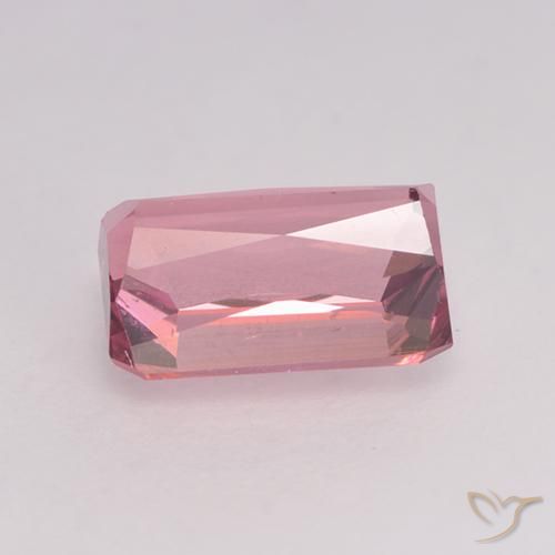 Turmalina Bubblegum rosado claro natural de 1.27 ct, Corte Octágono / Esmeralda, VVS-VS