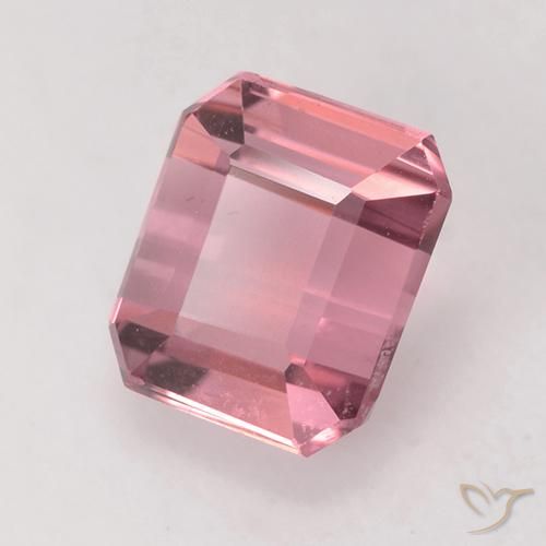 Turmalina Bubblegum rosado claro natural de 1.10 ct, Corte Octágono / Esmeralda, VVS-VS
