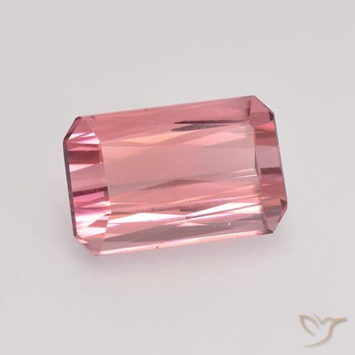 Turmalina Tono rosado Bubblegum natural de 1.54 ct, Corte Octágono / Esmeralda, VVS-VS