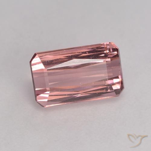 Turmalina Rosado cálido claro natural de 1.20 ct, Corte Octágono / Esmeralda, VS