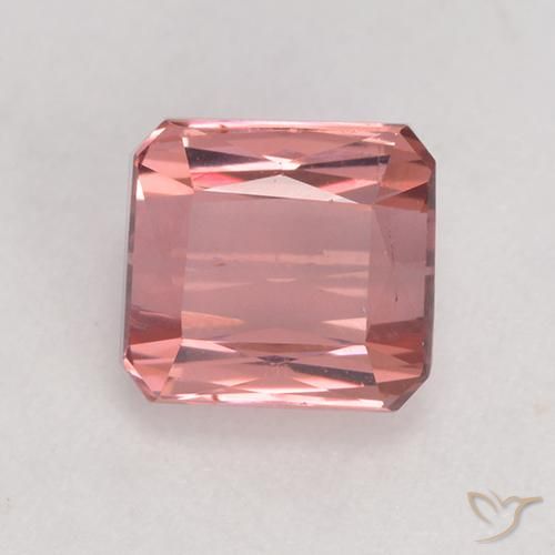1.44ct Natural Rosado claro Turmalina, corte esmeralda, VS