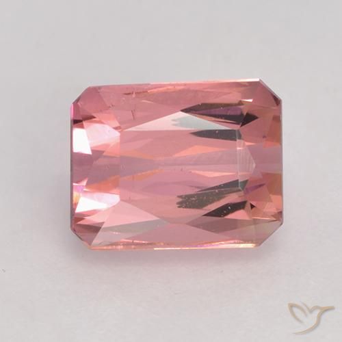 1.61ct Natural Rosado naranja Turmalina, corte esmeralda, VVS-VS
