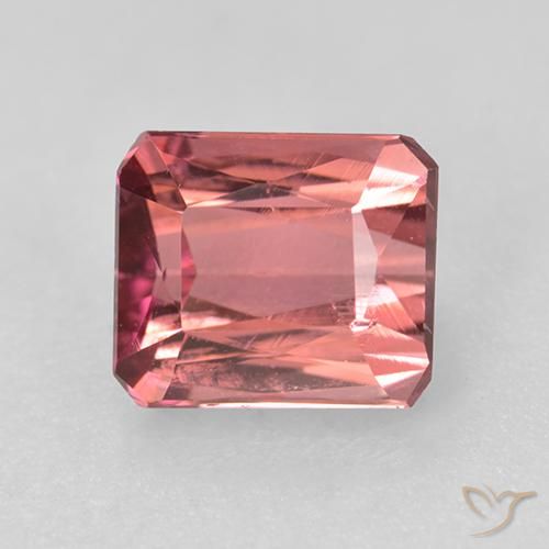 1.21ct Natural Rosa oscuro Turmalina, corte esmeralda, VS