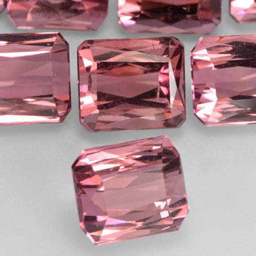Turmalina Rosado rojizo natural de 1.54 ct, Corte Octágono / Esmeralda, VS