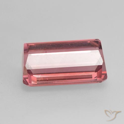 Turmalina Rosa oscuro natural de 3.30 ct, Corte Octágono / Esmeralda, VS