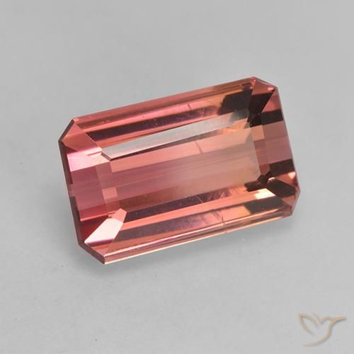 Turmalina Rosado medio natural de 3.61 ct, Corte Octágono / Esmeralda, VS