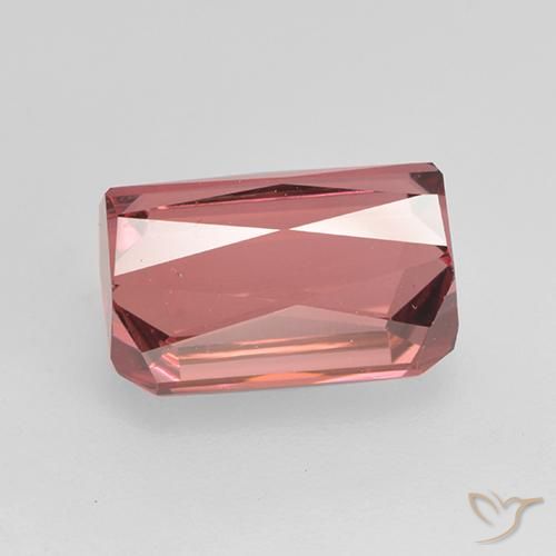 Turmalina Rosa oscuro natural de 3.49 ct, Corte Octágono / Esmeralda, VS