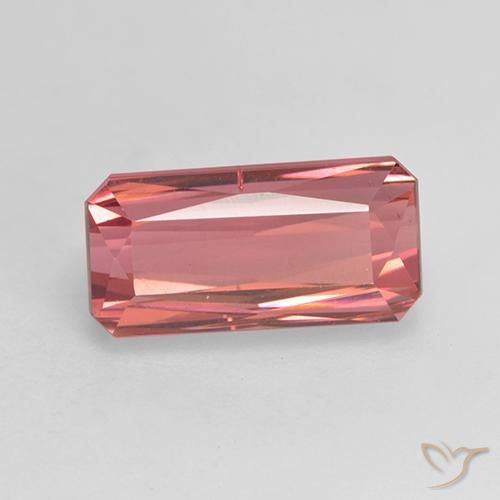 Turmalina Rosado rojizo natural de 3.90 ct, Corte Octágono / Esmeralda, VS-SI