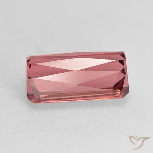 Turmalina Rosado rojizo natural de 3.90 ct, Corte Octágono / Esmeralda, VS-SI