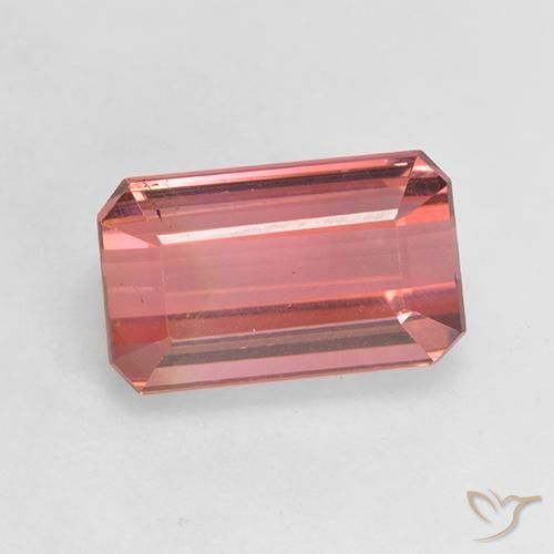 3.07ct Natural Rosado palo de rosa Turmalina, corte esmeralda, VS