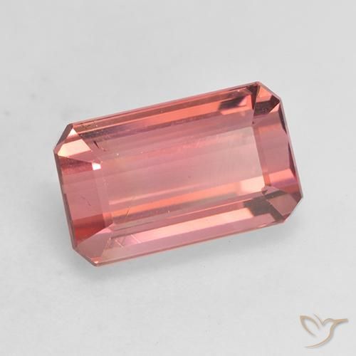 Turmalina Rosado palo de rosa natural de 3.07 ct, Corte Octágono / Esmeralda, VS