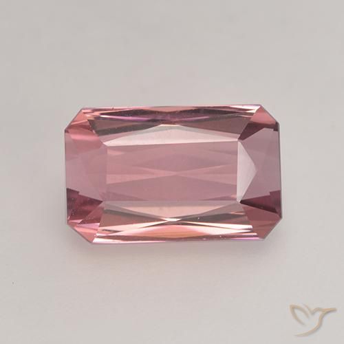 2.42ct Natural Bubblegum rosado claro Turmalina, corte esmeralda, VVS-VS
