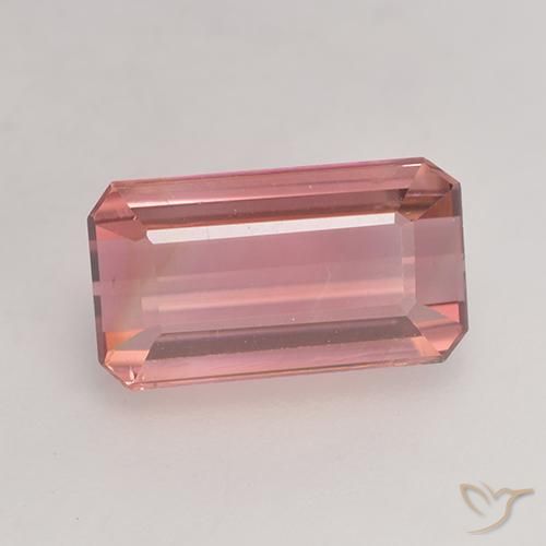 2.83ct Natural Rosado naranja Turmalina, corte esmeralda, VVS-VS