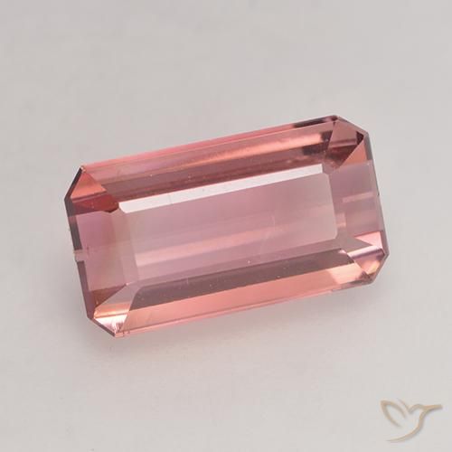 Turmalina Rosado naranja natural de 2.83 ct, Corte Octágono / Esmeralda, VVS-VS