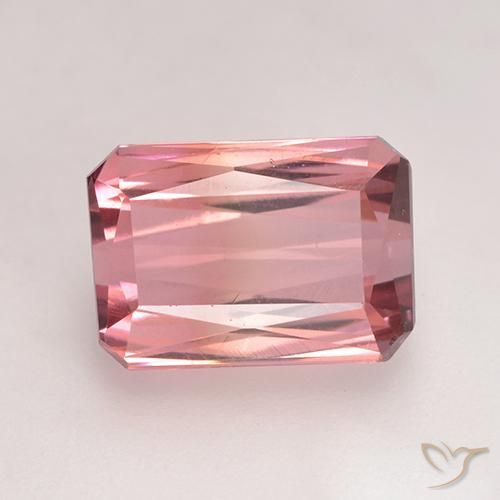 2.49ct Natural Rosado medio Turmalina, corte esmeralda, VVS-VS