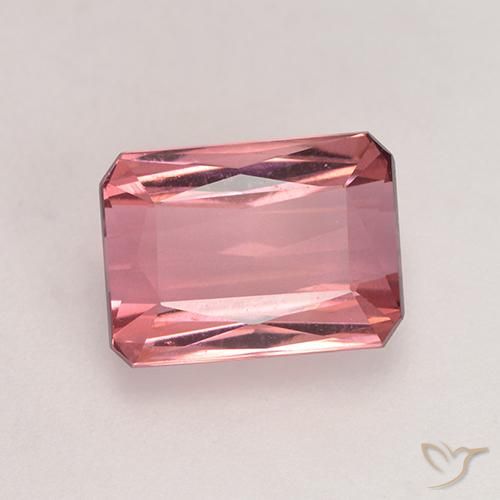 2.44ct Natural Rosado intenso Turmalina, corte esmeralda, VVS-VS
