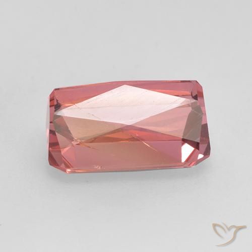 Turmalina Rosado rojizo natural de 2.45 ct, Corte Octágono / Esmeralda, SI