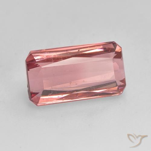 Turmalina Rosado intenso natural de 2.64 ct, Corte Octágono / Esmeralda, SI