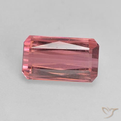 2.26ct Natural Rosado medio Turmalina, corte esmeralda, VS-SI