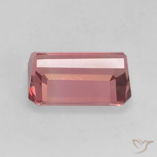 Turmalina Rosado naranja intenso natural de 2.49 ct, Corte Octágono / Esmeralda, VVS-VS