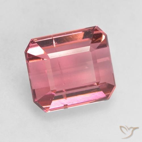 Turmalina Rosado rojizo natural de 2.43 ct, Corte Octágono / Esmeralda, SI