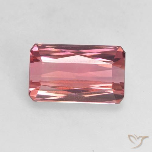 2.42ct Natural Rosa oscuro Turmalina, corte esmeralda, VVS-VS