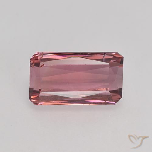 3.20ct Natural Rosa oscuro Turmalina, corte esmeralda, VS-SI