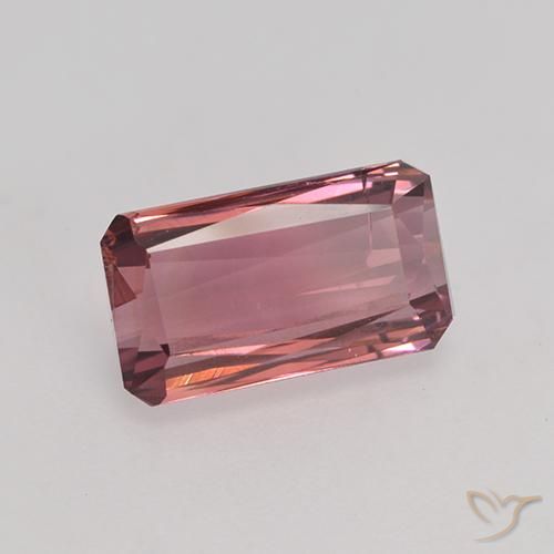 Turmalina Rosa oscuro natural de 3.20 ct, Corte Octágono / Esmeralda, VS-SI