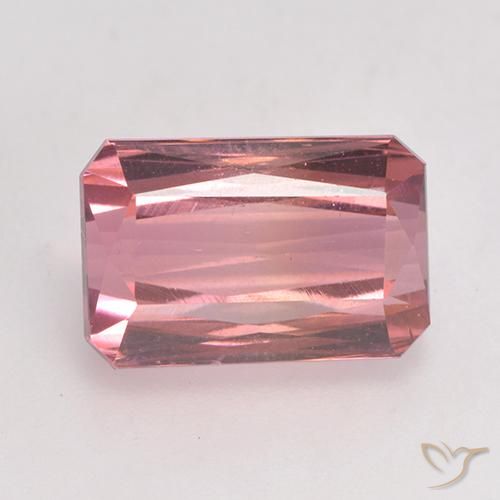 3.73ct Natural Púrpura real Turmalina, corte esmeralda, VS