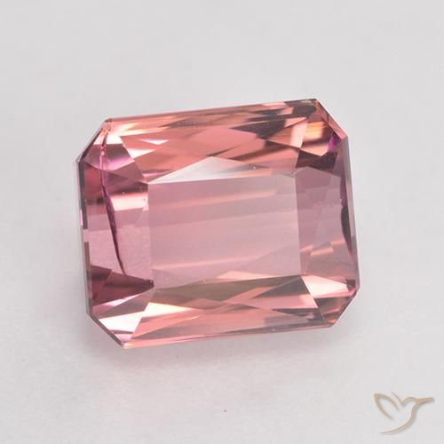 Turmalina Rosado medio natural de 3.60 ct, Corte Octágono / Esmeralda, SI