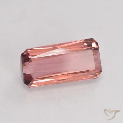 Turmalina Rosado naranja natural de 3.47 ct, Corte Octágono / Esmeralda, SI
