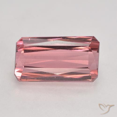 3.59ct Natural Rosado intenso Turmalina, corte esmeralda, VS-SI