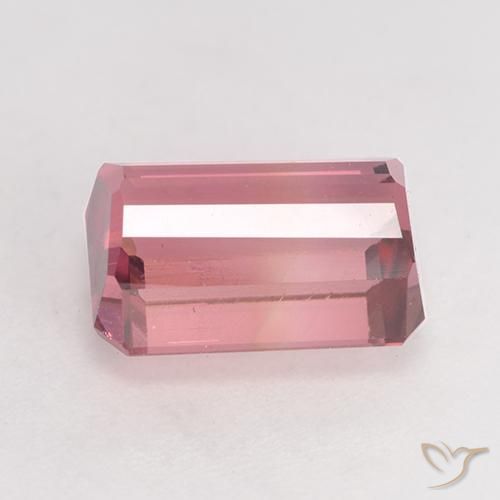 Turmalina Rosado medio natural de 3.15 ct, Corte Octágono / Esmeralda, VS