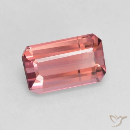 Turmalina Rosado palo de rosa natural de 2.00 ct, Corte Octágono / Esmeralda, SI
