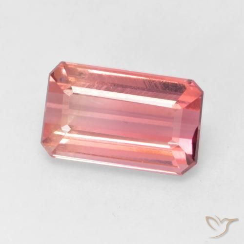 Turmalina Rosado medio natural de 2.37 ct, Corte Octágono / Esmeralda, VS