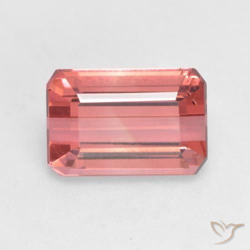 2.30ct Natural Rosa oscuro Turmalina, corte esmeralda, VS