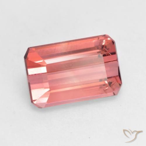 Turmalina Rosa oscuro natural de 2.30 ct, Corte Octágono / Esmeralda, VS