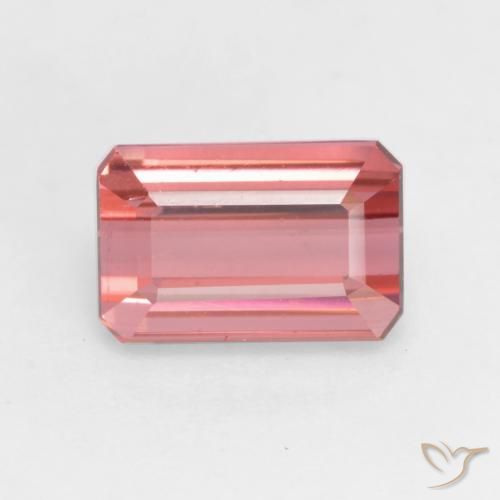 2.05ct Natural Rosa oscuro Turmalina, corte esmeralda, VS