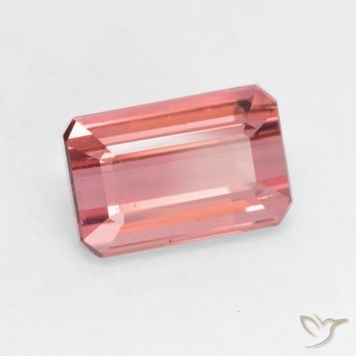 Turmalina Rosa oscuro natural de 2.05 ct, Corte Octágono / Esmeralda, VS