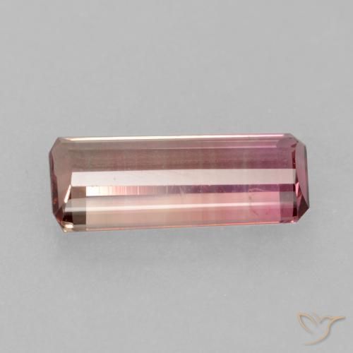 Turmalina Rosado naranja natural de 1.49 ct, Corte Octágono / Esmeralda, VS