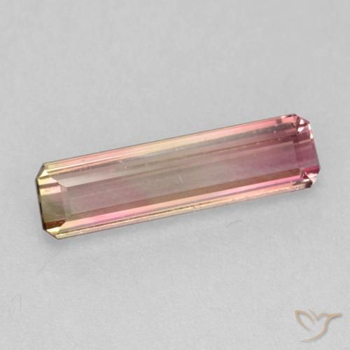 Turmalina Rosado naranja natural de 1.86 ct, Corte Octágono / Esmeralda, VS