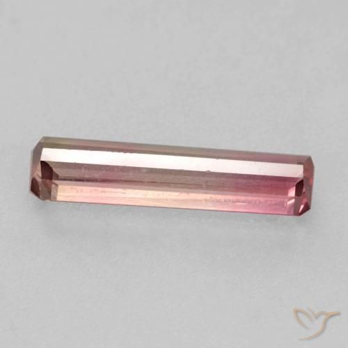 Turmalina Rosado naranja natural de 1.86 ct, Corte Octágono / Esmeralda, VS