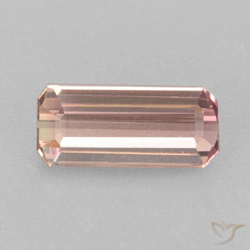 1.65ct Natural Rosado claro Turmalina, corte esmeralda, VVS-VS
