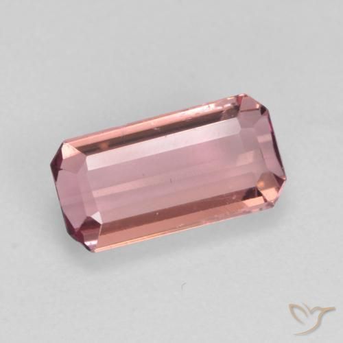 1.16ct Natural Rosado naranja Turmalina, corte esmeralda, VS