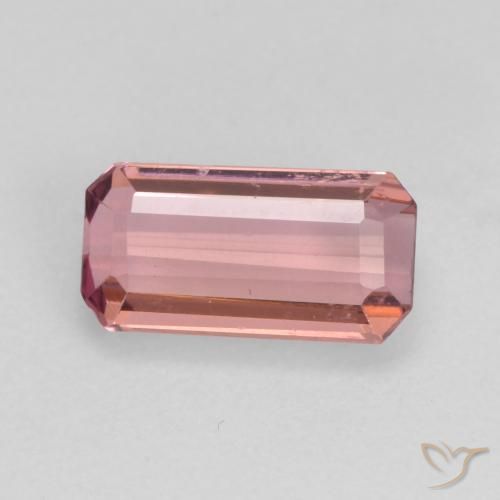 Turmalina Rosado naranja natural de 1.16 ct, Corte Octágono / Esmeralda, VS