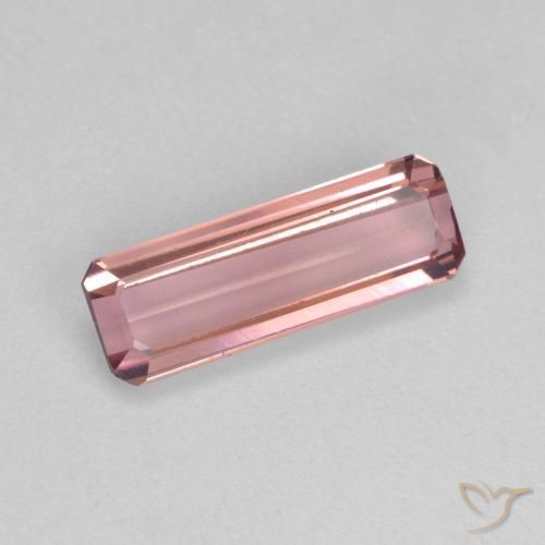 Turmalina Rosado naranja natural de 1.46 ct, Corte Octágono / Esmeralda, VS