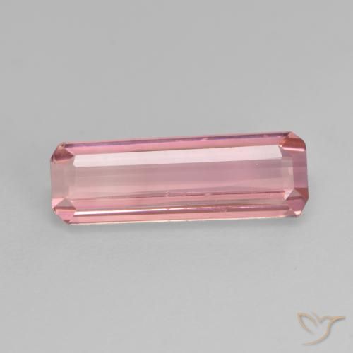1.45ct Natural Rosado claro Turmalina, corte esmeralda, VS