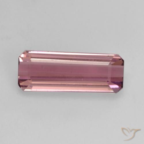1.47ct Natural Púrpura real Turmalina, corte esmeralda, VS